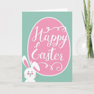 Easter Card - White Rabbit
