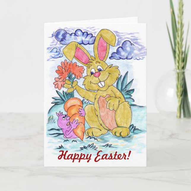 Easter Card with Bunny (Front)
