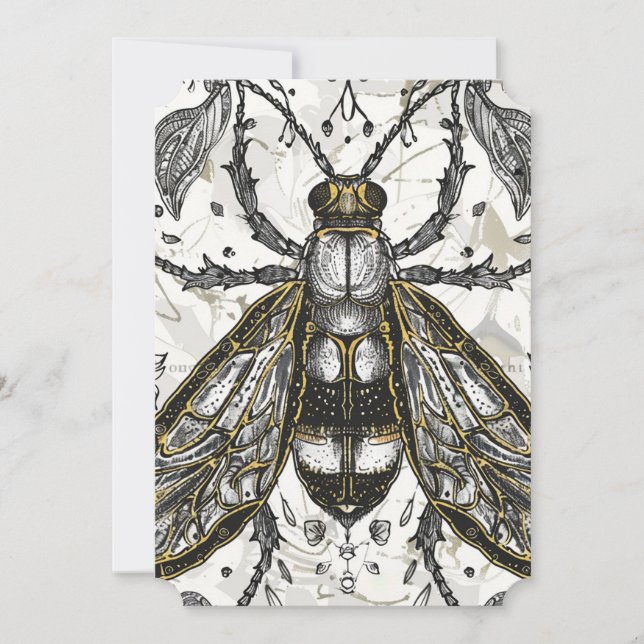 Easter card with cute rabbit (Front)