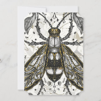 Easter card with cute rabbit