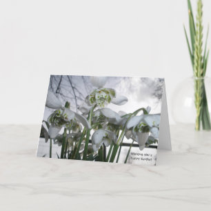 Easter Card with Snowdrops