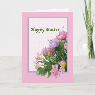 Easter Card with Spring Flowers