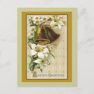Easter Card with Vintage Illustration