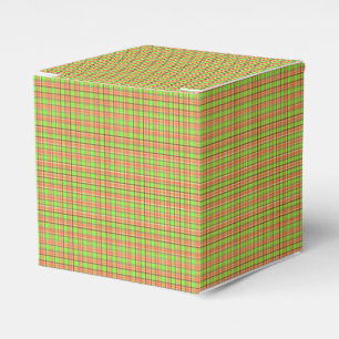 Easter Carrot Colours Plaid Pattern Favour Box
