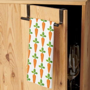  Easter Carrot Pattern Seasonal Decor   Tea Towel