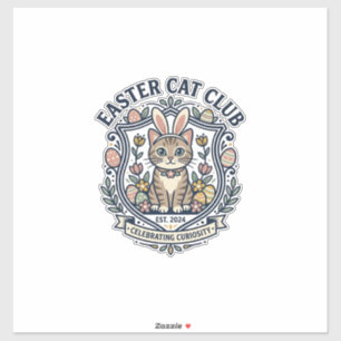 Easter Cat Cat Graphic Tee Art - Easter Cat Club_1