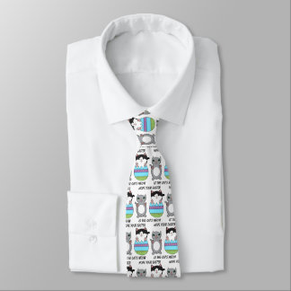 Easter Cat Kitty Meow Funny Cute Tie