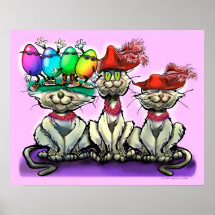 Easter Cat Poster