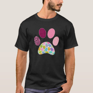 Easter Cats Dogs Lover Leopard Cat Dog Paw Easter T-Shirt