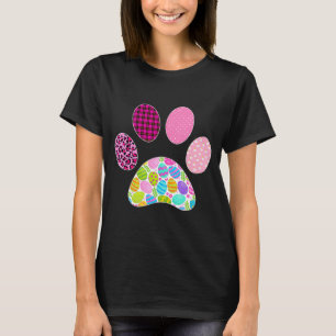 Easter Cats Dogs Lover Leopard Cat Dog Paw Easter T-Shirt
