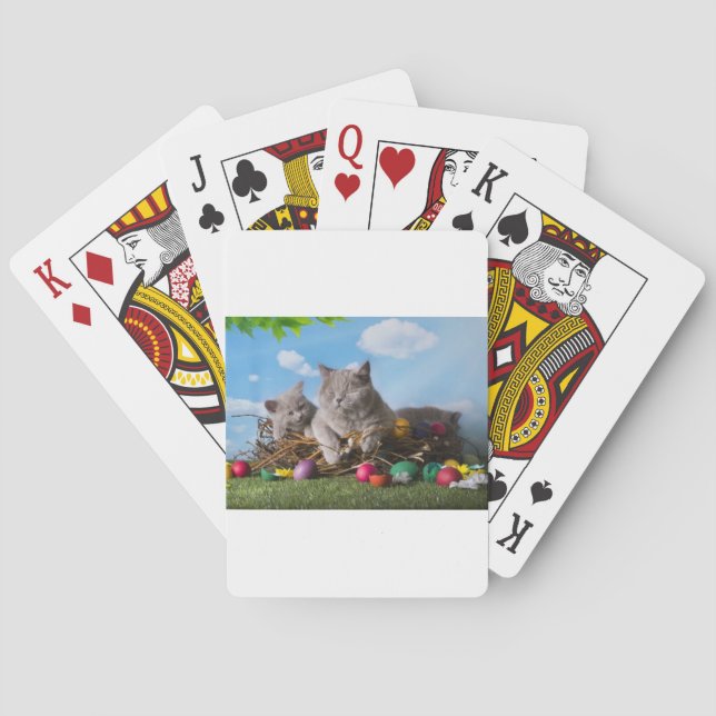 Easter Cats Playing Cards (Back)