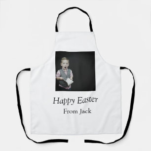 easter celebration add QR photo happy easter Apron