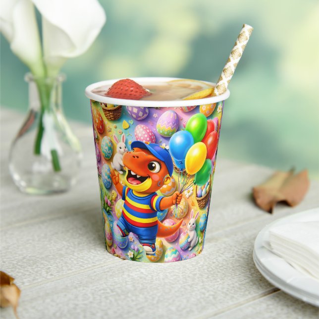 Easter celebration kids birthday paper cups (Insitu)