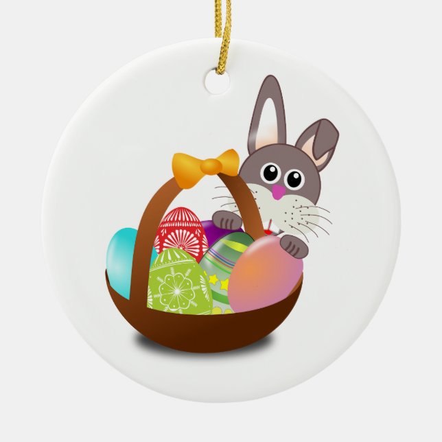 Easter Ceramic Tree Decoration (Front)