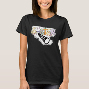 Easter cheer Cute Cheerleader Women Girls Cheer Sq T-Shirt