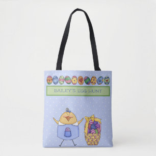 Easter Chic - Personalised Easter Egg Hunt Tote Bag