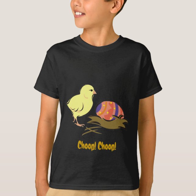Easter chick and painted egg T-Shirt (Front)