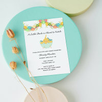 Easter Chick Baby Shower Invitation