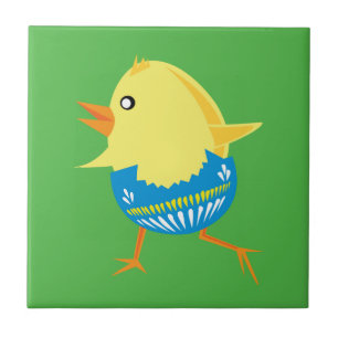 Easter Chick custom ceramic tiles