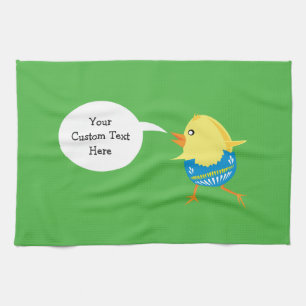 Easter Chick custom hand towel