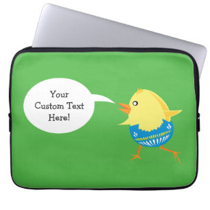 Easter Chick custom laptop sleeves