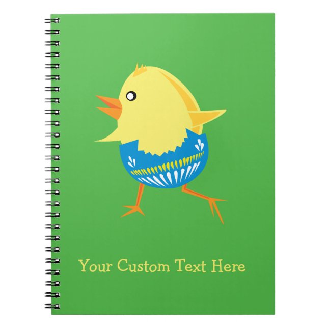 Easter Chick custom notebook (Front)