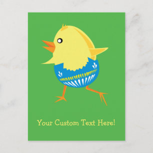 Easter Chick custom postcard