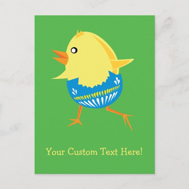 Easter Chick custom postcard (Front)