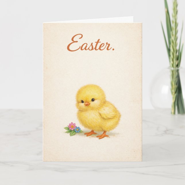 Easter Chick - Funny Card (Front)