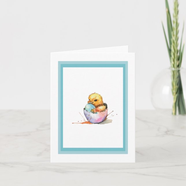 Easter Chick Holiday Card (Front)