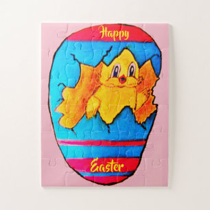 EASTER CHICK IN EGG puzzle