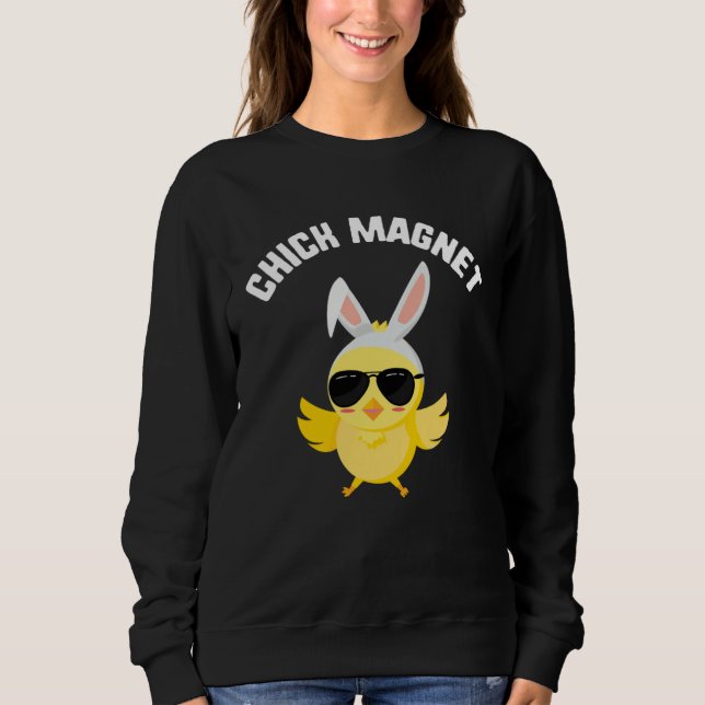 Easter Chick Magnet Chick Sunglasses Candy kids  S Sweatshirt (Front)