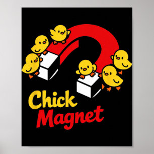 Easter Chick Magnet Funny Chicken Pun Graphic _1  Poster