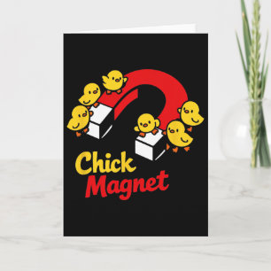 Easter Chick Magnet Funny Chicken Pun Graphic  Card