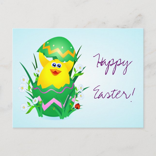 Easter chick, postcard (Front)