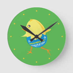 Easter Chick wall clock