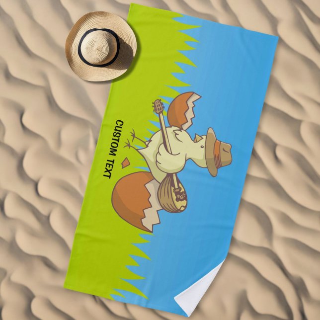 Easter Chick with Bouzouki Beach Towel (Creator Uploaded)