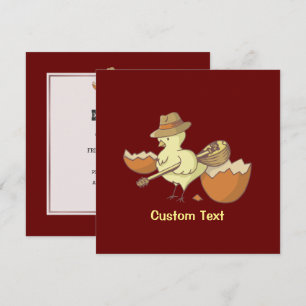 Easter Chick with Bouzouki Invitation