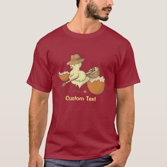 Easter Chick with Bouzouki T-Shirt (Front)