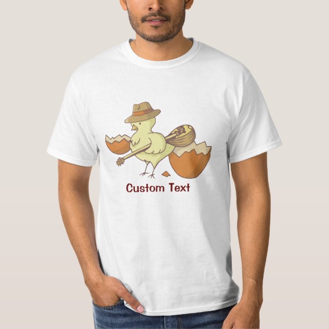 Easter Chick with Bouzouki T-Shirt (Front)