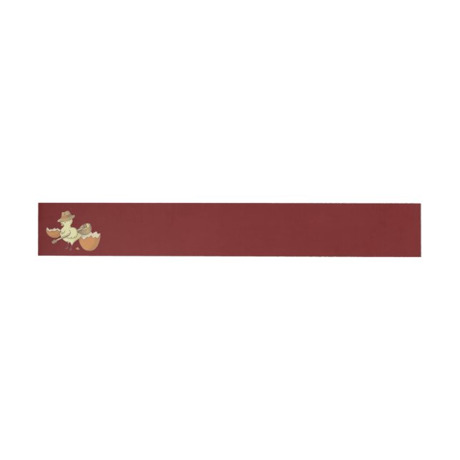 Easter Chick with Bouzouki Wraparound Address Label (Individual)