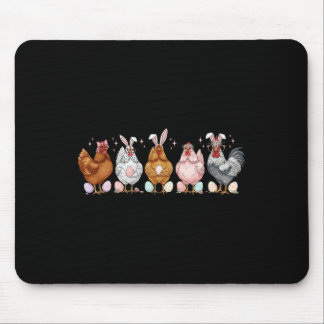 Easter Chicken Bunnies Ears Rooster Poultry Farmer Mouse Pad