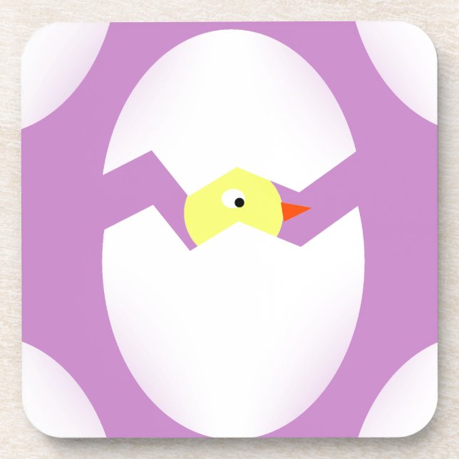 easter chicken egg coaster (Front)