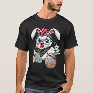 Easter Chicken Egg Hunting Rabbit Ears Farm Boys G T-Shirt