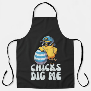 Easter Chicks Dig Me Cute Egg Apron
