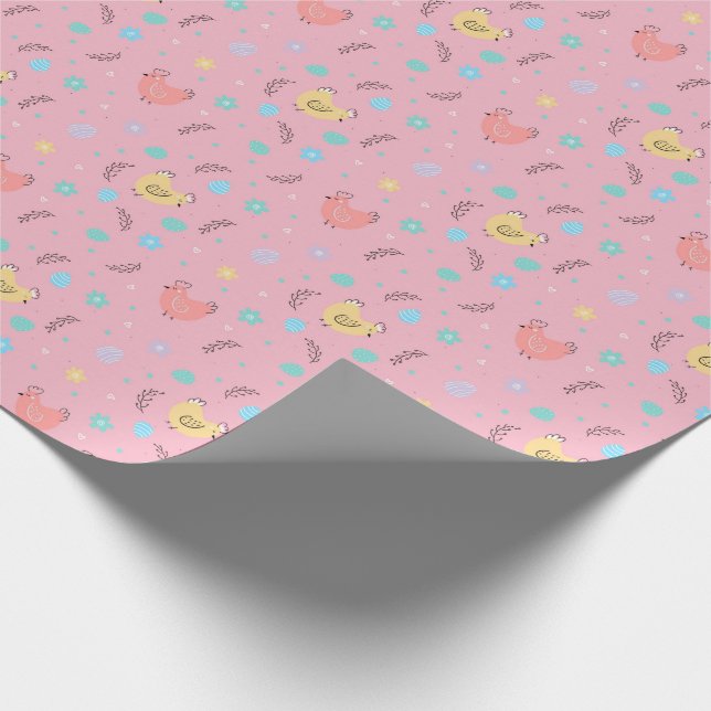 Easter Chicks Easter Wrapping Paper (Corner)