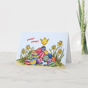 Easter Chicks - Greeting Card