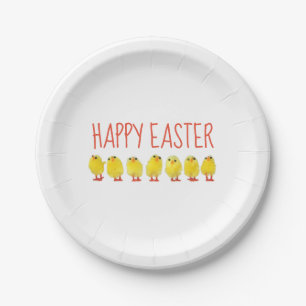 Easter Chicks Paper Plates