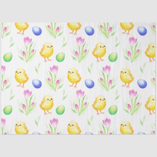 Easter Chicks Series Design 5 Tissue Paper (Front)