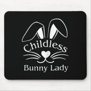 Easter Childless Bunny Lady Bunny Lover Rescue Bun Mouse Pad